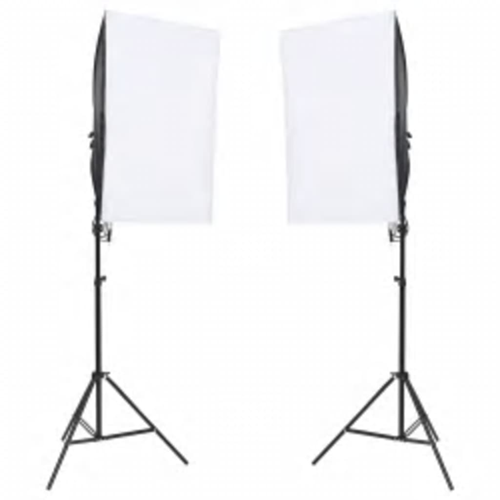 Kit per Studio Fotografico con Set di Luci e Fondale - homemem39