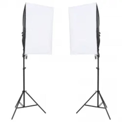 Kit per Studio Fotografico con Set Luci, Fondale e Riflettore - homemem39