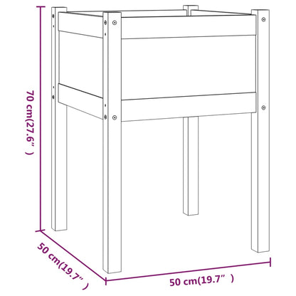 Fioriere da Giardino 2 pz 50x50x70 cm in Legno Massello di Pino - homemem39