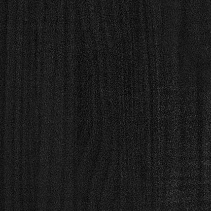 Fioriera da Giardino Nera 50x50x70 cm Legno Massello di Pino - homemem39