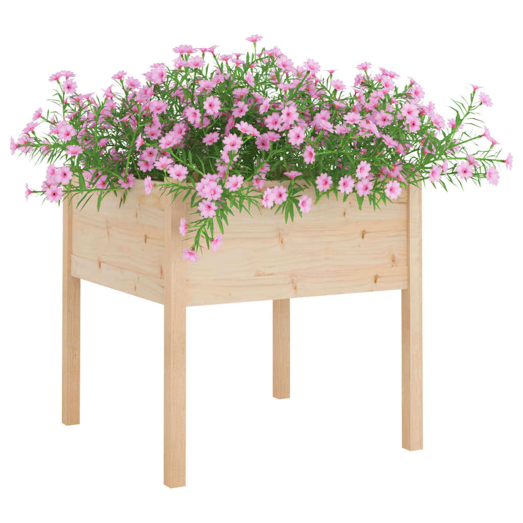 Fioriere da Giardino 2 pz 70x70x70 cm in Legno Massello di Pino - homemem39