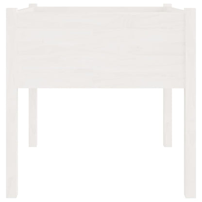 Fioriere da Giardino 2 pz Bianche 70x70x70 cm in Legno di Pino - homemem39