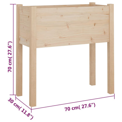 Fioriere da Giardino 2 pz 70x31x70 cm in Legno Massello di Pino - homemem39