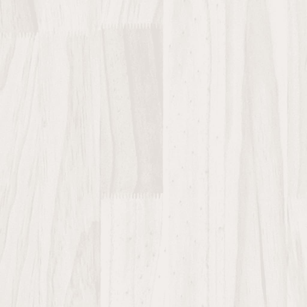 Fioriera da Giardino Bianca 70x31x70 cm Legno Massello di Pino - homemem39