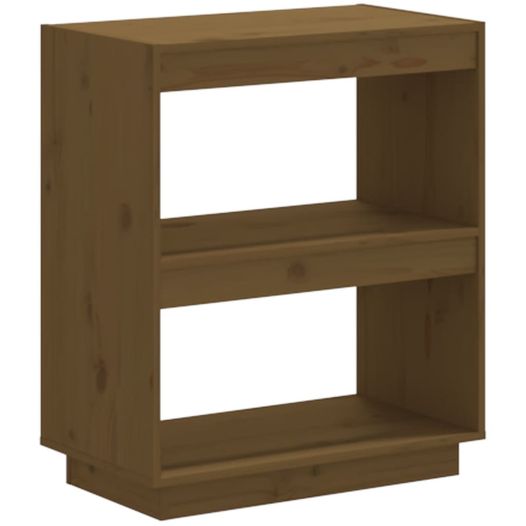 Libreria Marrone Miele 60x35x71 cm in Legno Massello di Pino - homemem39