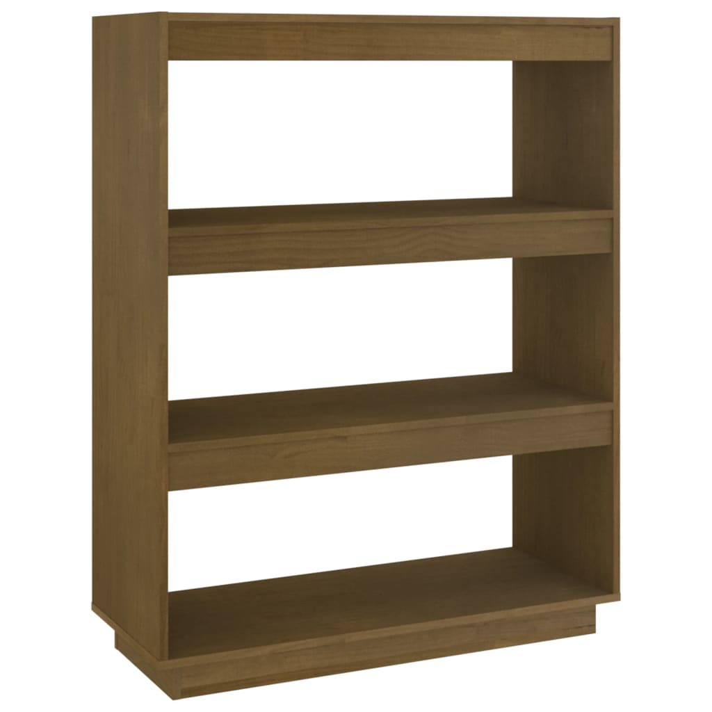 Libreria/Divisorio Miele 80x35x103 cm in Legno Massello di Pino - homemem39