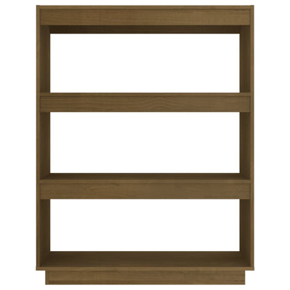 Libreria/Divisorio Miele 80x35x103 cm in Legno Massello di Pino - homemem39