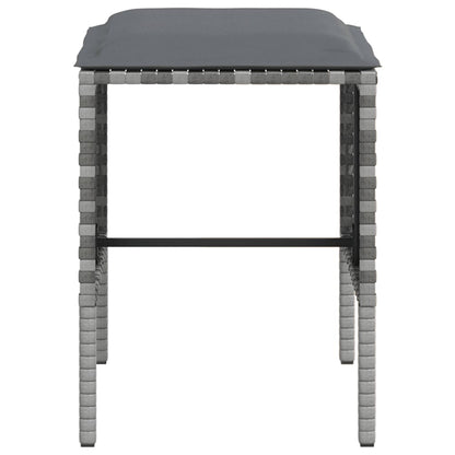 Set Mobili 5 pz Divano a L con Cuscini in Polyrattan Grigio - homemem39