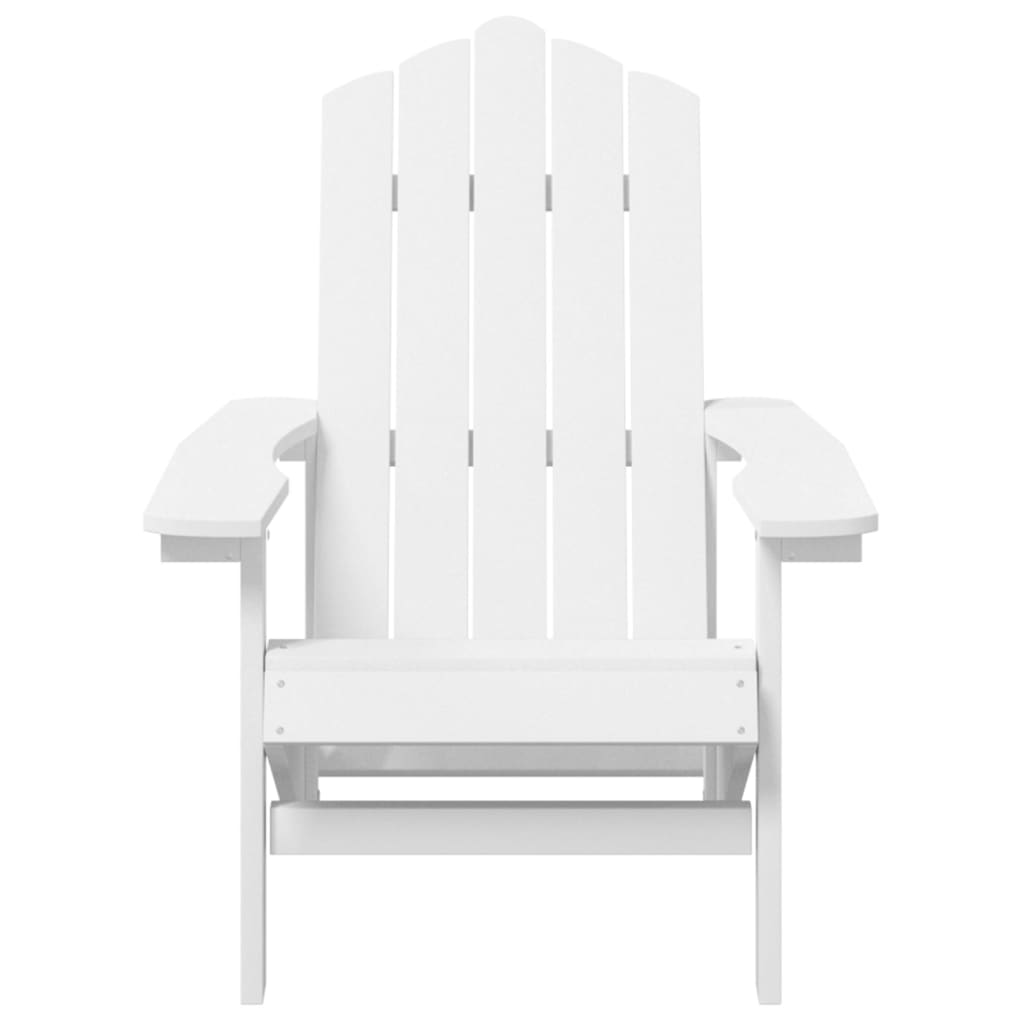 Sedia da Giardino Adirondack Bianca HDPE - homemem39