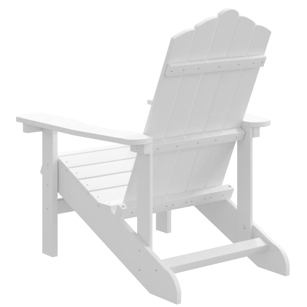 Sedia da Giardino Adirondack Bianca HDPE - homemem39