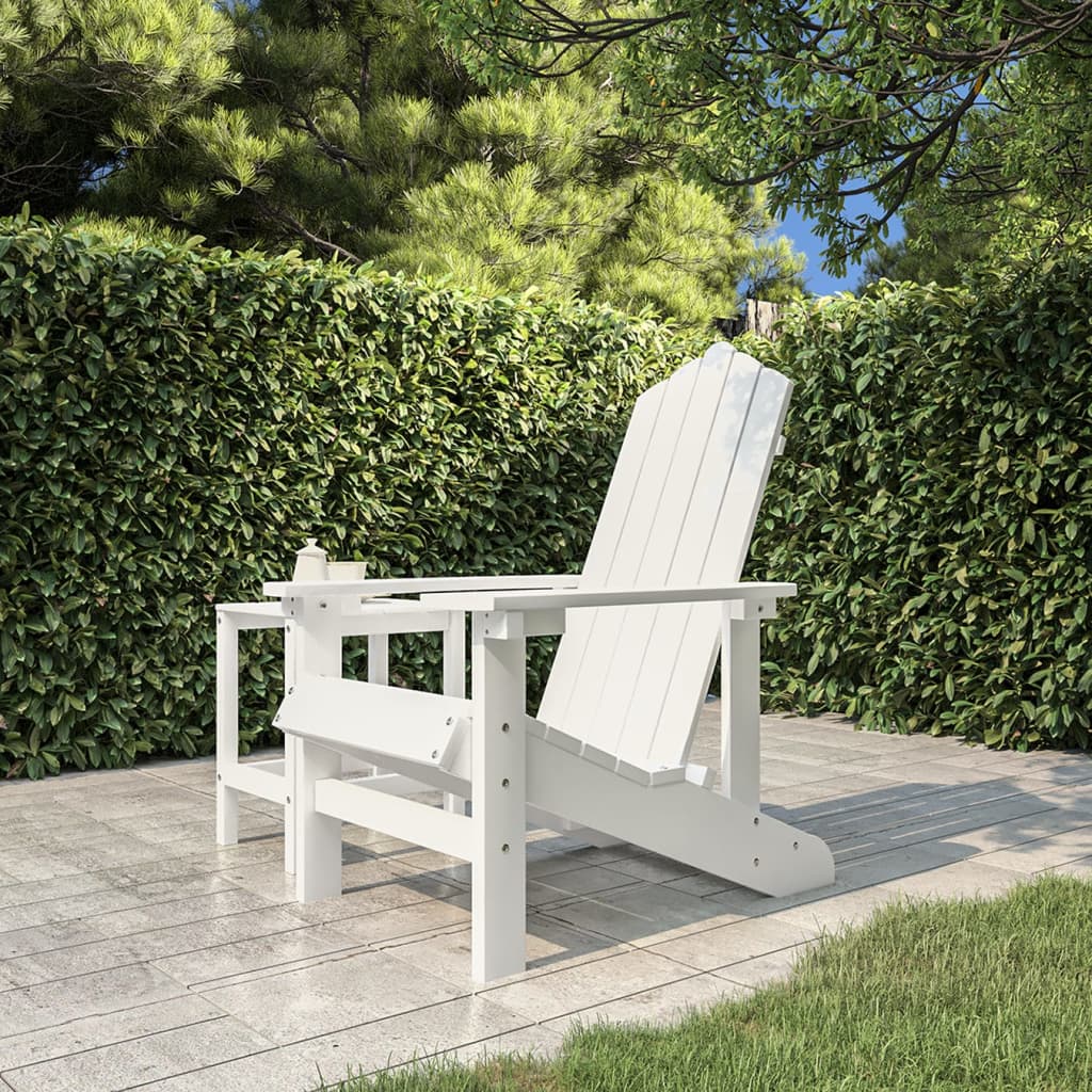 Sedia da Giardino Adirondack Bianca HDPE - homemem39