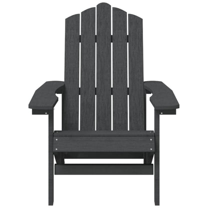 Sedia da Giardino Adirondack Antracite HDPE - homemem39