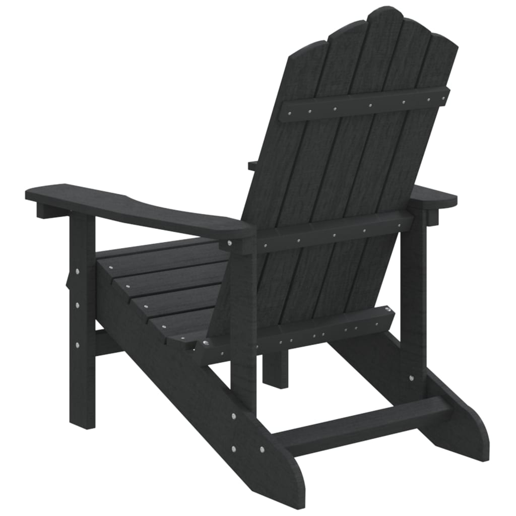 Sedia da Giardino Adirondack Antracite HDPE - homemem39