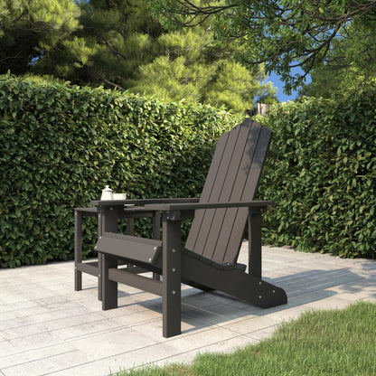 Sedia da Giardino Adirondack Antracite HDPE - homemem39