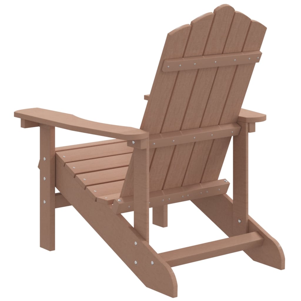 Sedia da Giardino Adirondack Marrone HDPE - homemem39