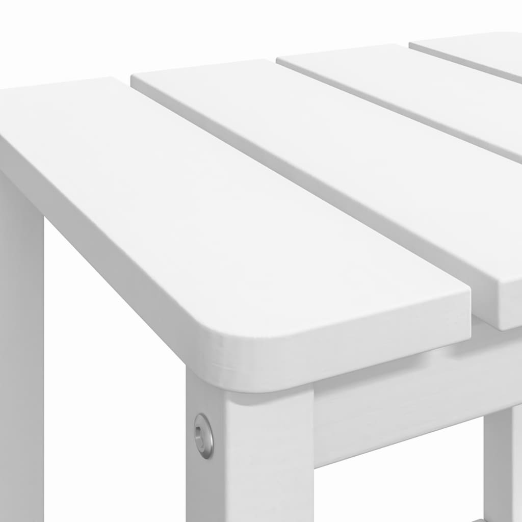 Tavolo da Giardino Adirondack Bianco 38x38x46 cm HDPE - homemem39
