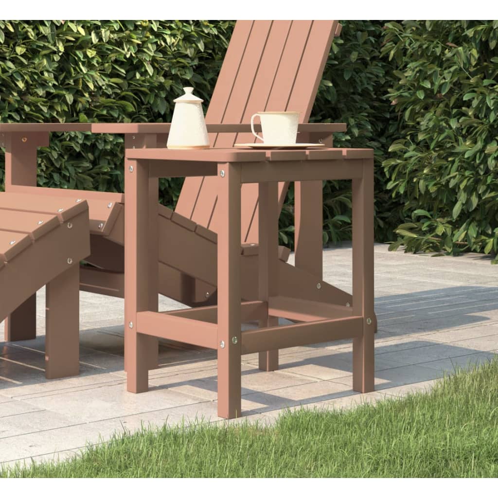 Tavolo da Giardino Adirondack Marrone 38x38x46 cm HDPE - homemem39