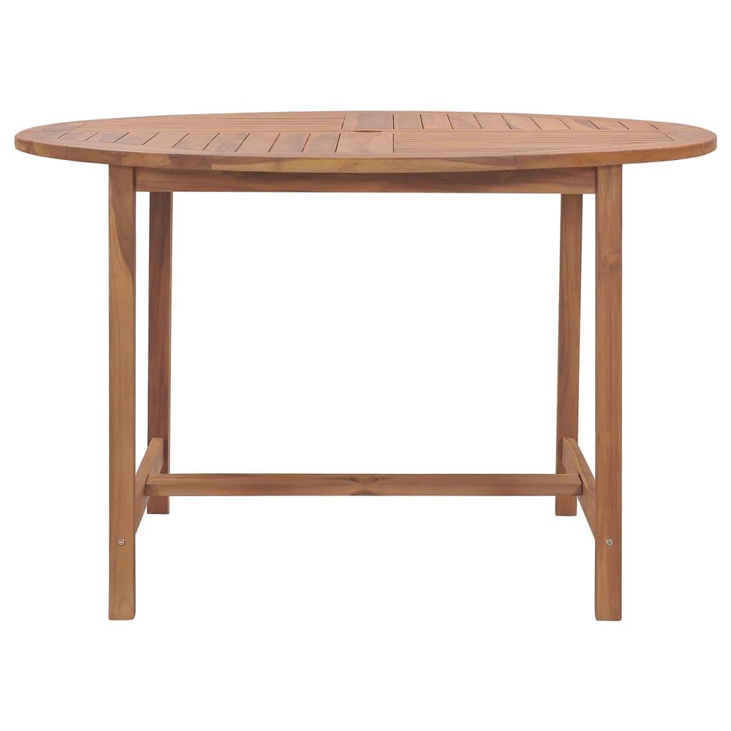 Tavolo da Pranzo da Giardino Ø110x75 cm Legno Massello di Teak - homemem39