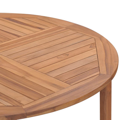 Tavolo da Pranzo da Giardino Ø110x75 cm Legno Massello di Teak - homemem39