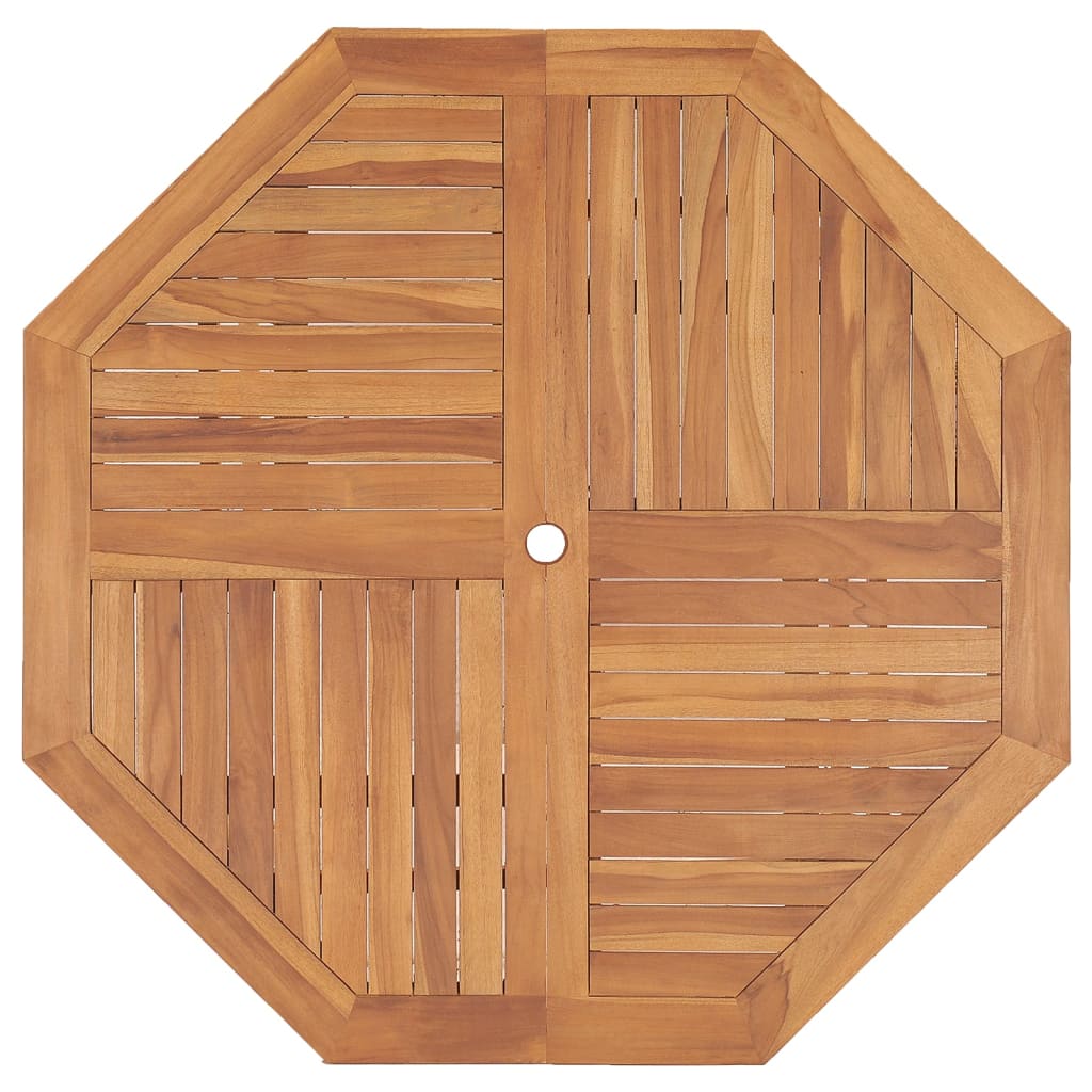 Tavolo Pranzo da Giardino Ø110x110x75 cm Legno Massello di Teak - homemem39