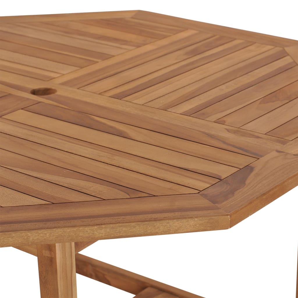 Tavolo Pranzo da Giardino Ø110x110x75 cm Legno Massello di Teak - homemem39