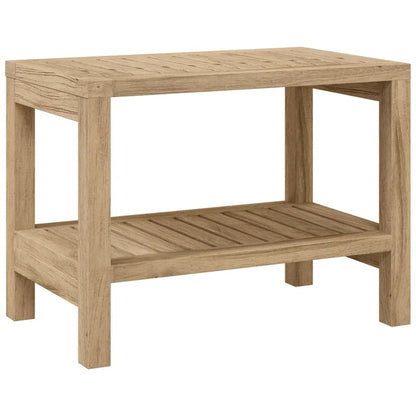 Tavolino da Bagno 60x30x45 cm in Legno Massello di Teak - homemem39