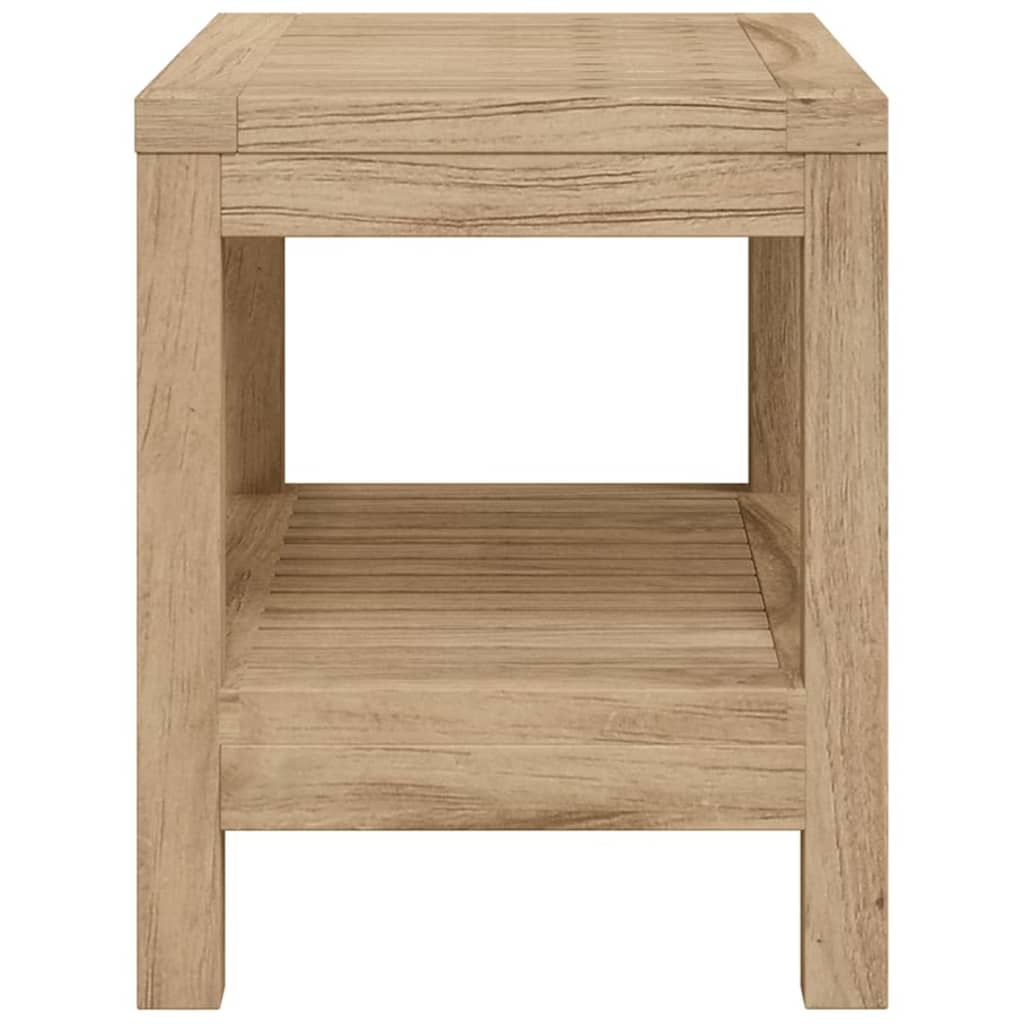 Tavolino da Bagno 60x30x45 cm in Legno Massello di Teak - homemem39