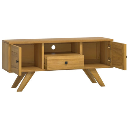 Mobile Porta TV 110x30x50 cm in Legno Massello di Teak - homemem39