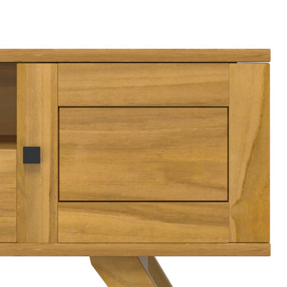 Mobile Porta TV 110x30x50 cm in Legno Massello di Teak - homemem39