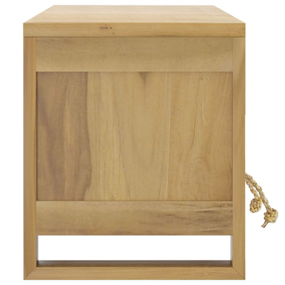 Mobile Porta TV 110x30x35 cm in Legno Massello di Teak - homemem39