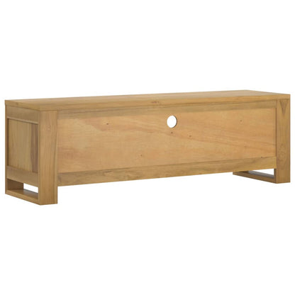 Mobile Porta TV 110x30x35 cm in Legno Massello di Teak - homemem39