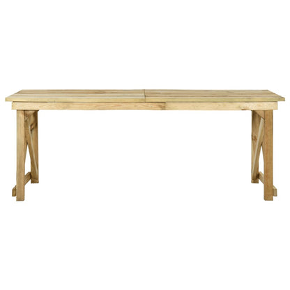 Tavolo da Giardino 200x79x75 cm in Legno di Pino Impregnato - homemem39