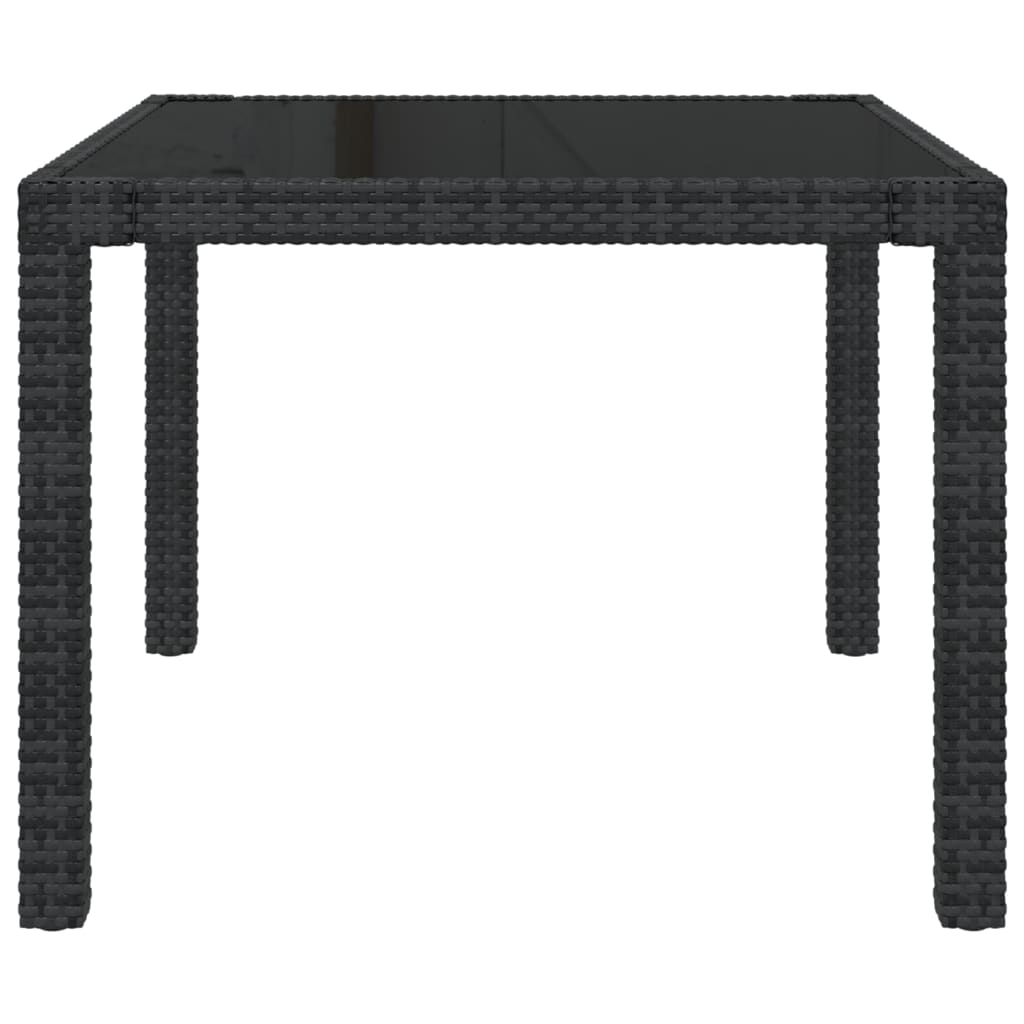 Set Mobili da Giardino 3 pz con Cuscini in Polyrattan Nero - homemem39