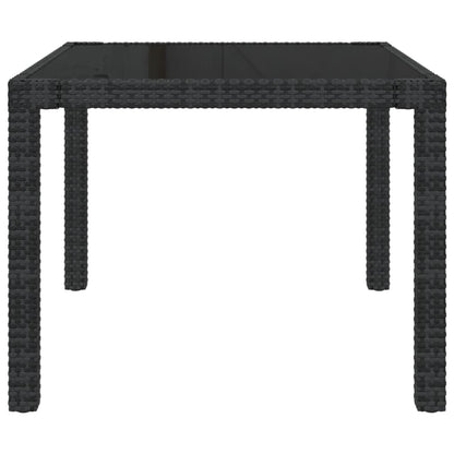 Set Mobili da Giardino 3 pz con Cuscini in Polyrattan Nero - homemem39