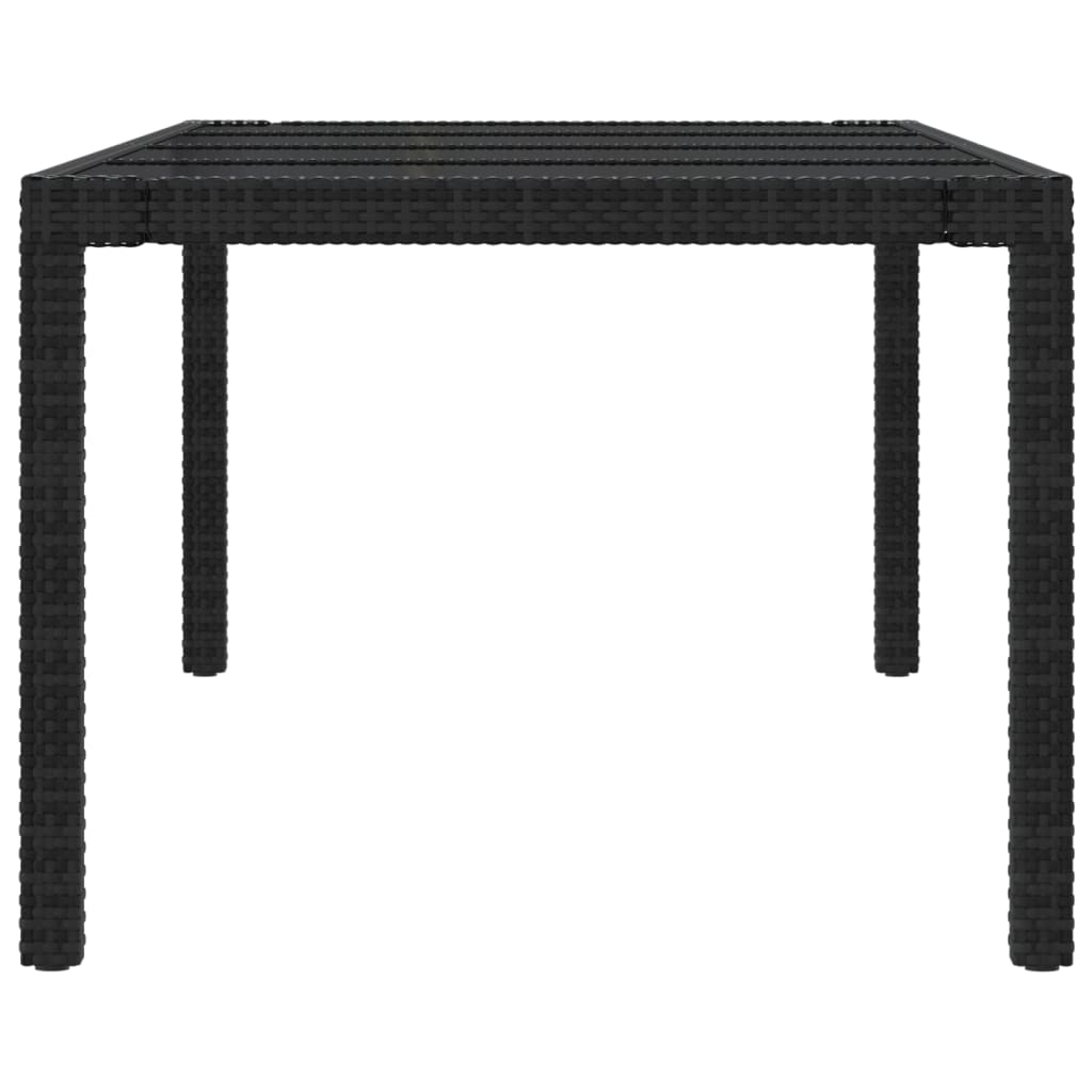 Set Mobili da Giardino 9 pz con Cuscini in Polyrattan Nero - homemem39