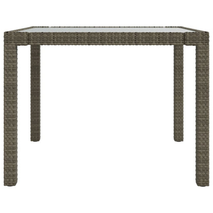 Set da Pranzo per Esterni 3 pz con Cuscini in Polyrattan Grigio - homemem39