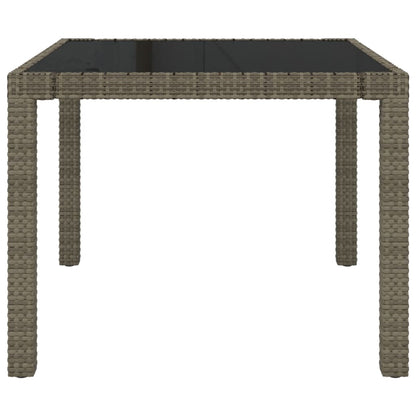 Set da Pranzo per Esterni 3 pz con Cuscini in Polyrattan Grigio - homemem39