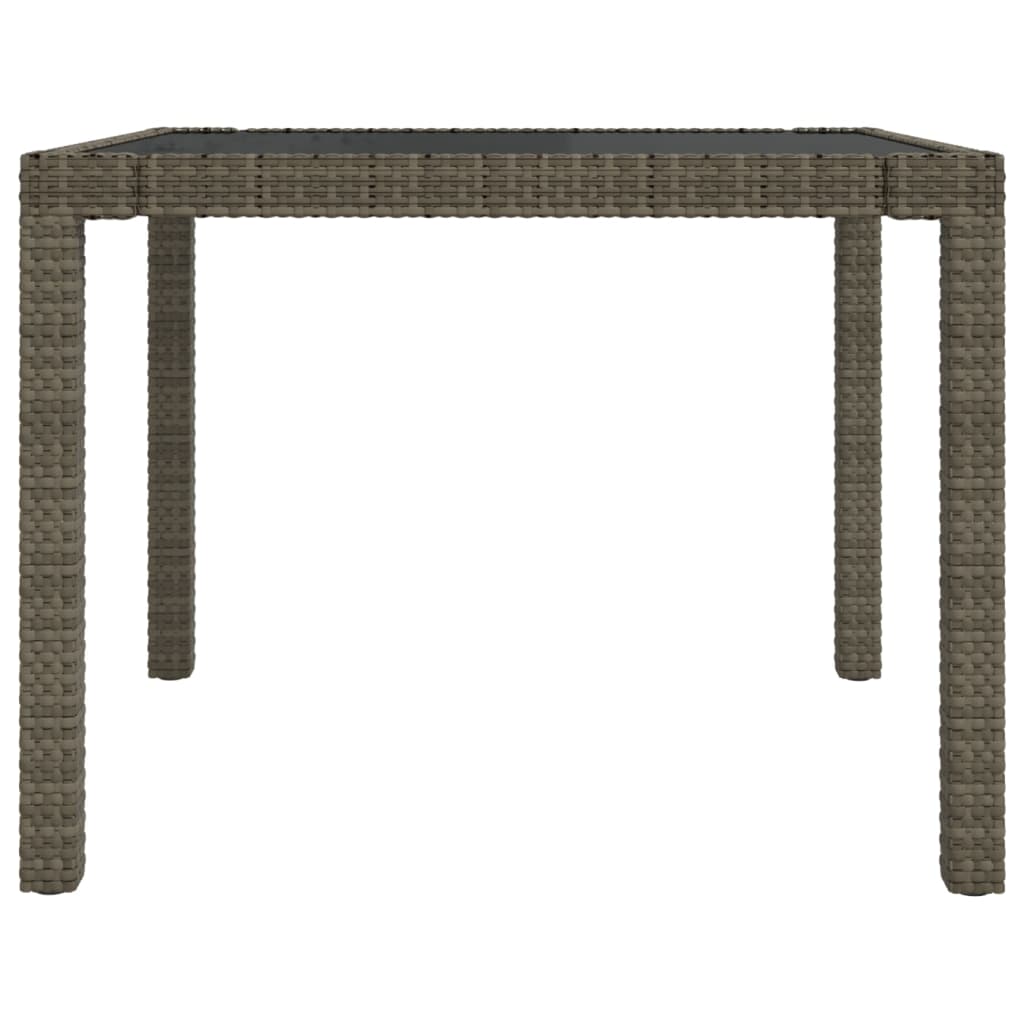 Set da Pranzo per Esterni 3 pz con Cuscini in Polyrattan Grigio - homemem39