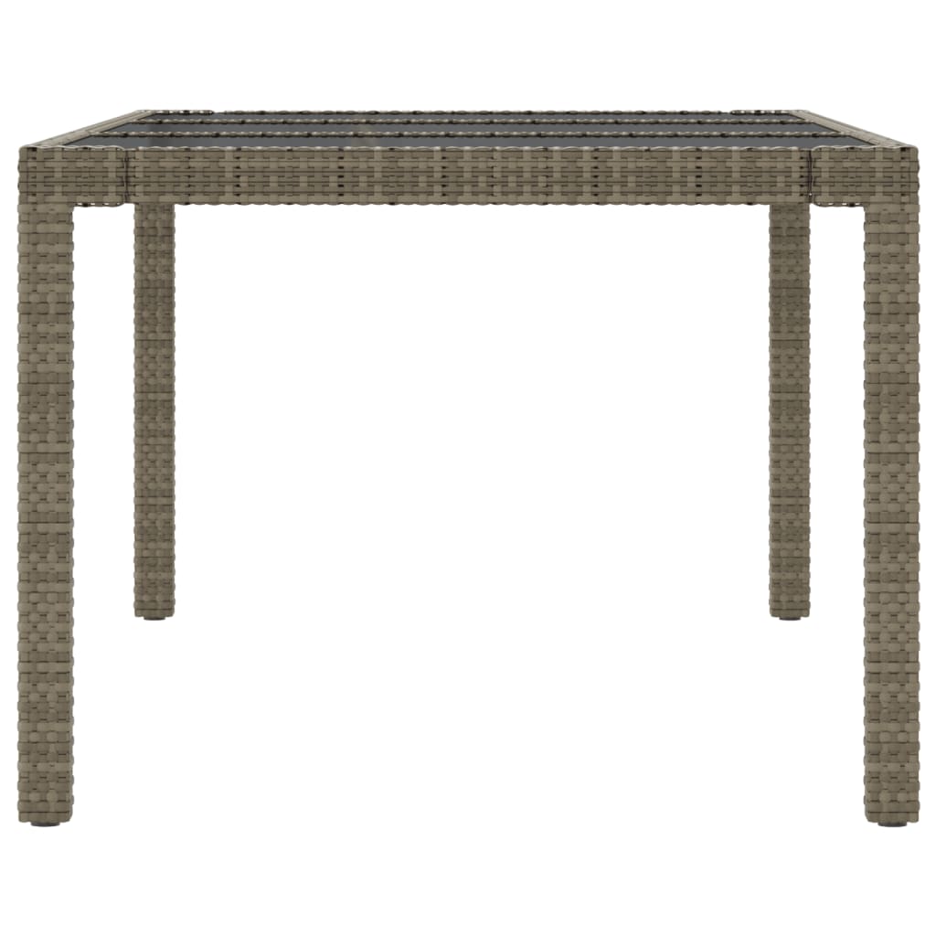 Set da Pranzo per Esterni 7 pz con Cuscini in Polyrattan Grigio - homemem39