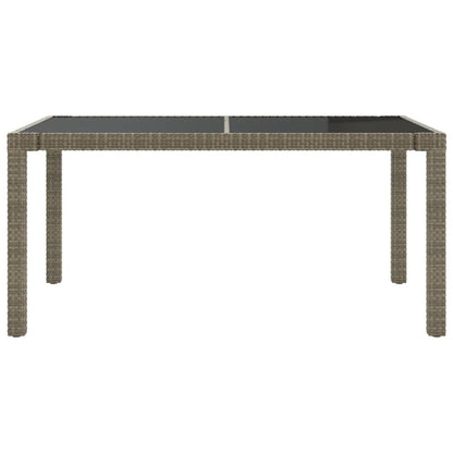 Set da Pranzo da Esterno 5 pz con Cuscini in Polyrattan Grigio - homemem39