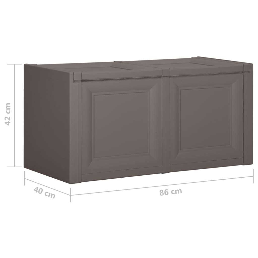 Baule per Cuscini Grigio 86x40x42 cm 85 L - homemem39