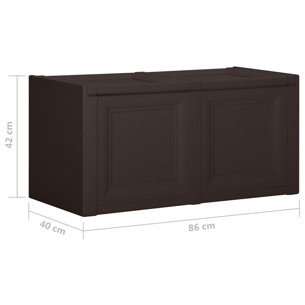 Baule per Cuscini Marrone 86x40x42 cm 85 L - homemem39