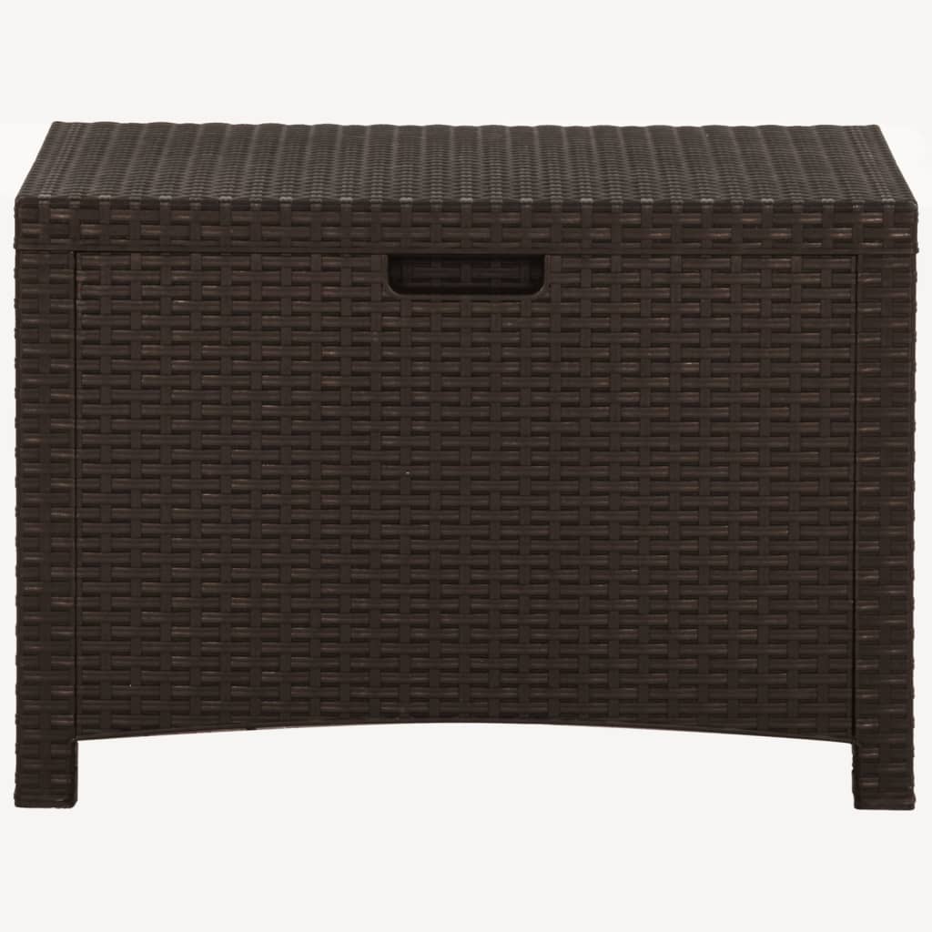 Baule da Giardino 60x54x41 cm in Rattan PP Marrone - homemem39