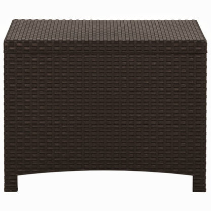 Baule da Giardino 60x54x41 cm in Rattan PP Marrone - homemem39