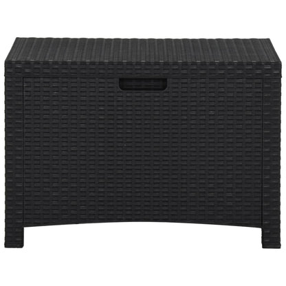 Baule da Giardino 60x54x41 cm in Rattan PP Grafite - homemem39