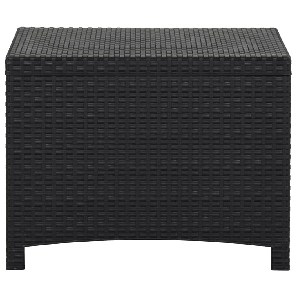 Baule da Giardino 60x54x41 cm in Rattan PP Grafite - homemem39