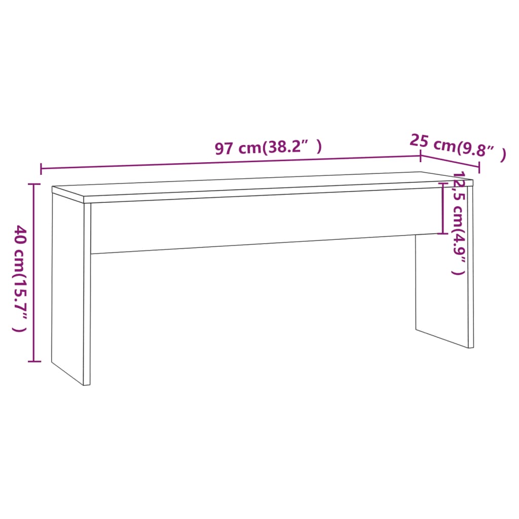 Set da Pranzo 3 pz Rovere Sonoma in Truciolato - homemem39