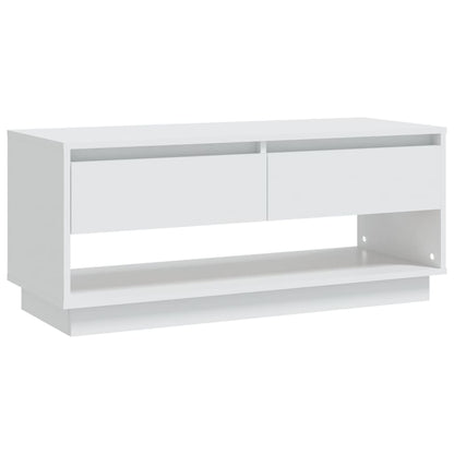 Mobile TV Bianco 102x41x44 cm in Legno Multistrato - homemem39