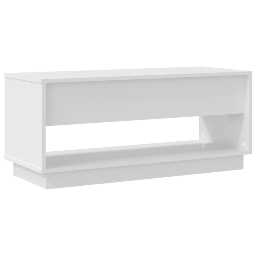 Mobile TV Bianco 102x41x44 cm in Legno Multistrato - homemem39