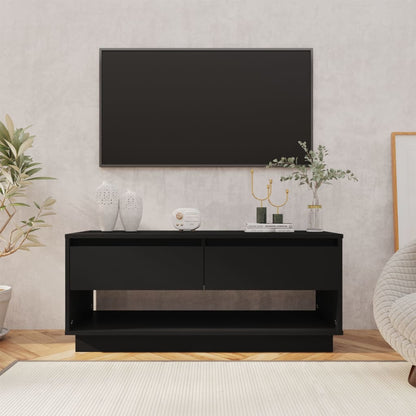 Mobile TV Nero 102x41x44 cm in Truciolato - homemem39